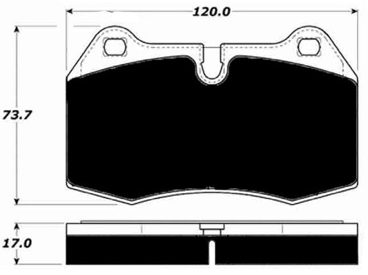 Porterfield Brake Pads for 2003 FERRARI 456 M GTA w/Brembo Brakes