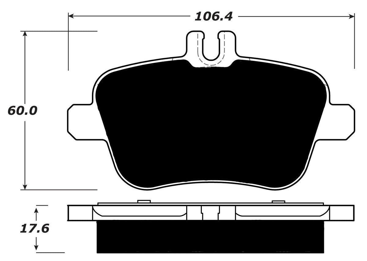 Porterfield Brake Pads for 2014 MERCEDES-BENZ CLA250 W/SPORTS BRAKES