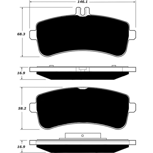 Porterfield Brake Pads for 2015 MERCEDES-BENZ S550 W/ HEAVY DUTY BRAKES