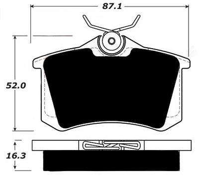 Porterfield Brake Pads for 2013 VOLKSWAGEN GOLF - w/TRW Rear Brakes