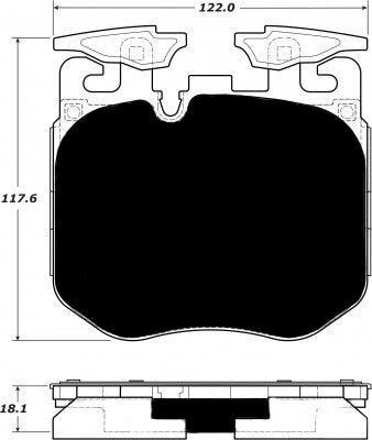 Porterfield Brake Pads for 2017 BMW 740iX - M Sport Brakes