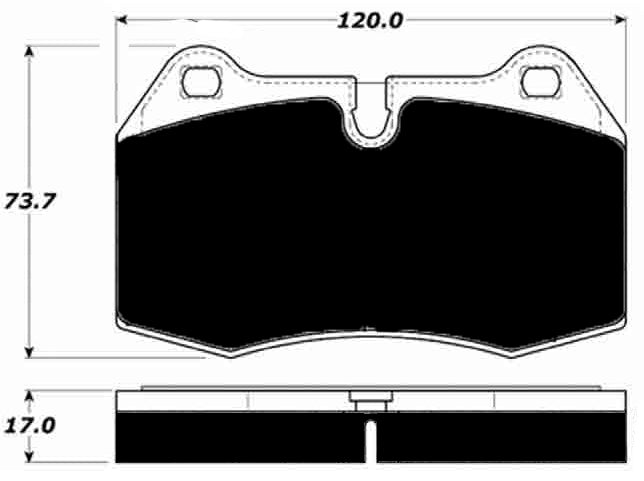 Porterfield Brake Pads for 2004 FERRARI 456 M GTA w/Brembo Brakes