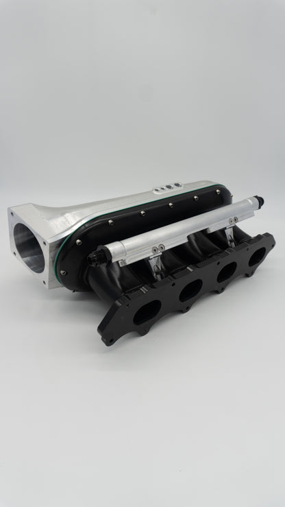 H22 H Series Billet Intake Manifold Black Silver | ASE