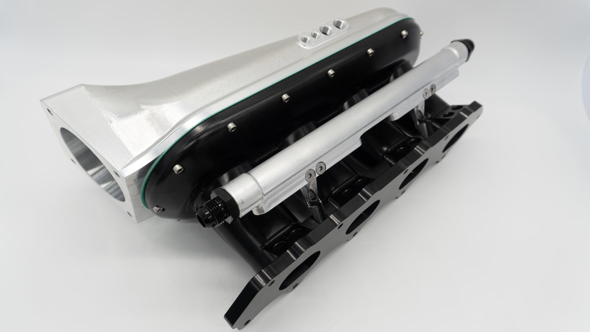 H22 H Series Billet Intake Manifold Black Silver | ASE