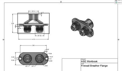 Outlaw Catch Can Firewall Plate Bulkhead | ASE