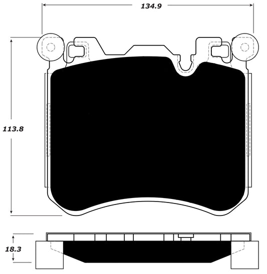 Porterfield Brake Pads for 2015 BMW X5 50i "M" Performance Brakes