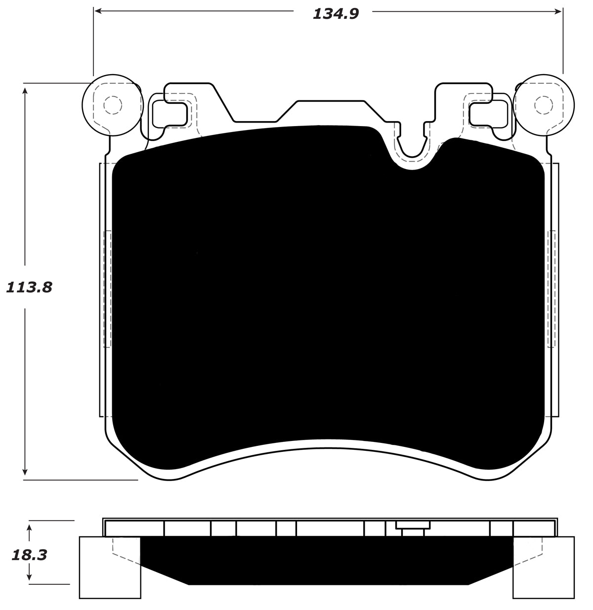 Porterfield Brake Pads for 2014 BMW X5 50i "M" Performance Brakes