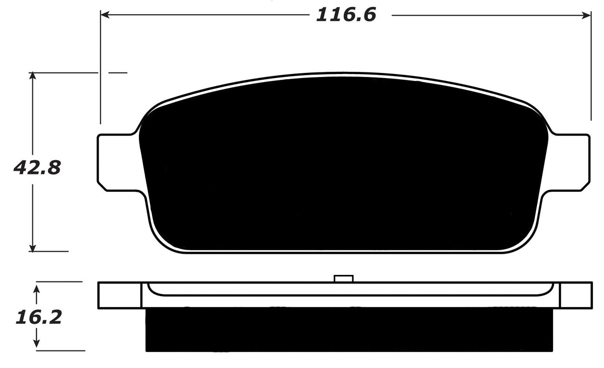 Porterfield Brake Pads for 2016 CADILLAC ELR w/ Performance Brakes