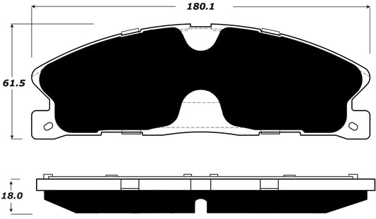 Porterfield Brake Pads for 2015 FORD FLEX w/Heavy Duty Brakes