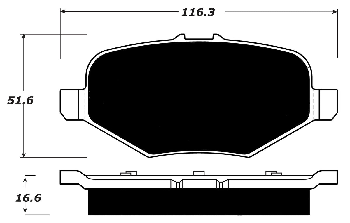 Porterfield Brake Pads for 2016 FORD FLEX w/Heavy Duty Brakes