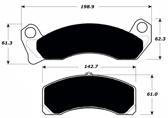 Porterfield Brake Pads for 1992 LINCOLN TOWN CAR Limo, R/Drum Brakes