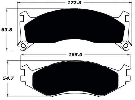 Porterfield Brake Pads for 1995 PLYMOUTH ACCLAIM - rear drum brakes