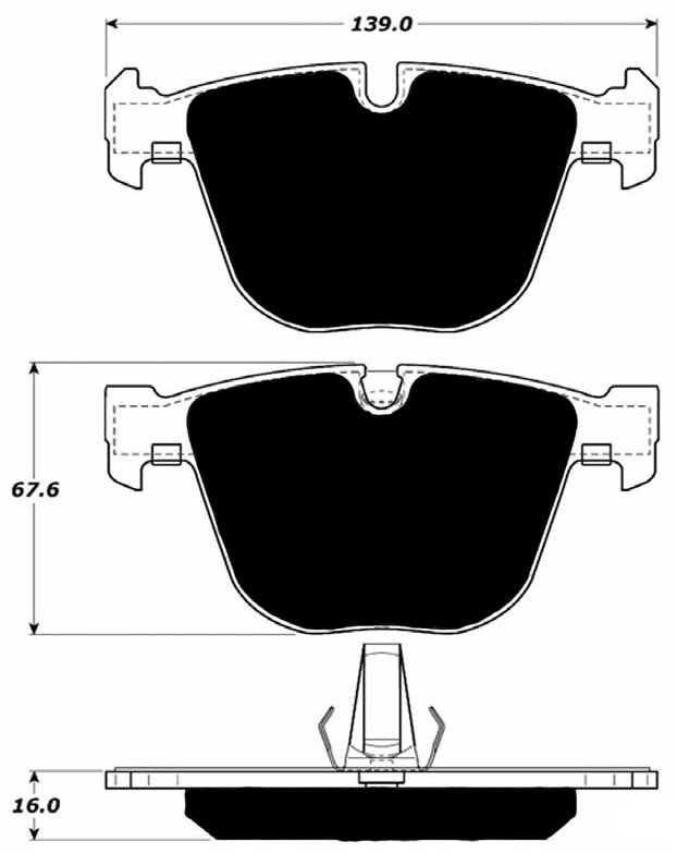 Porterfield Brake Pads for 2015 BMW X5 50i "M" Performance Brakes