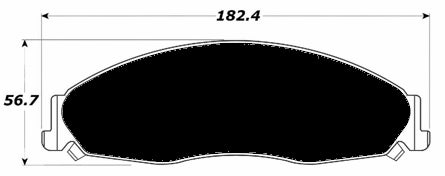 Porterfield Brake Pads for 2008 CADILLAC STS Std Brakes