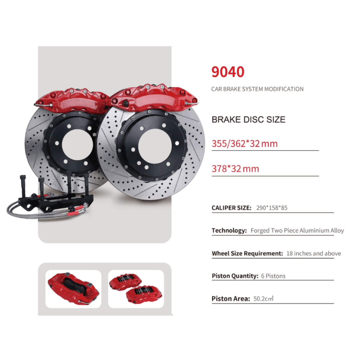 JDMuscle [22-26 BRZ/GR86] Big Brake Kit